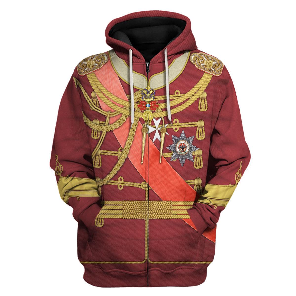 Kaiser Wilhelm Austria-Hungary Costume Hoodie, Sweatshirt, T-Shirt, Tracksuit for Cosplay MNP090CS
