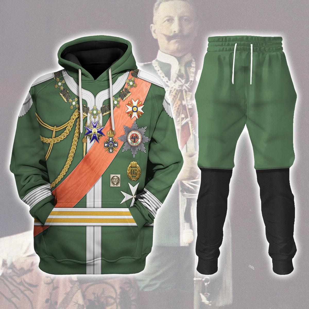 Kaiser Wilhelm Dreifarbendruck Costume Hoodie, Sweatshirt, T-Shirt, Tracksuit for Cosplay MNP089CS