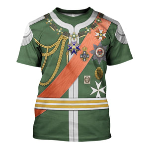 Kaiser Wilhelm Dreifarbendruck Costume Hoodie, Sweatshirt, T-Shirt, Tracksuit for Cosplay MNP089CS