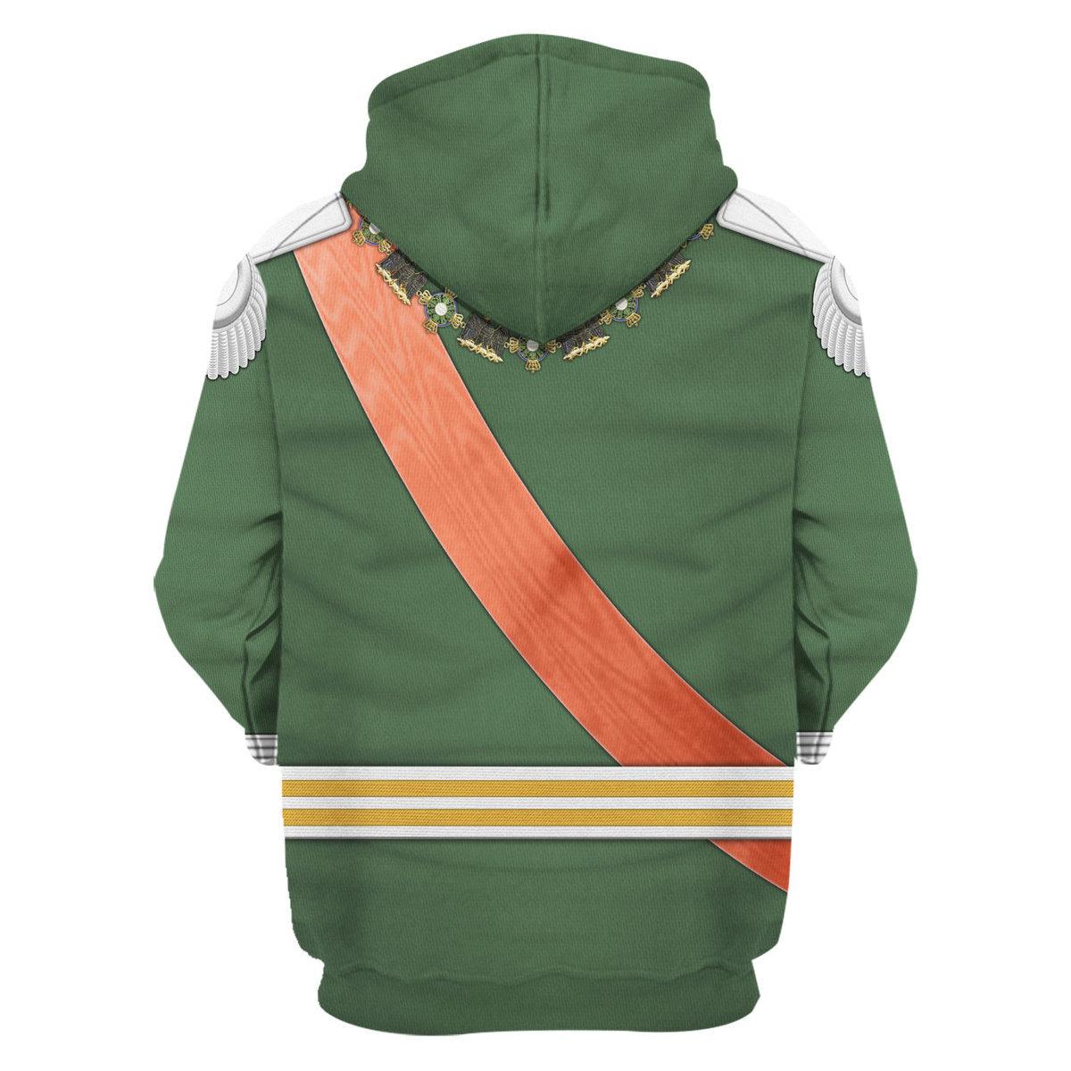 Kaiser Wilhelm Dreifarbendruck Costume Hoodie, Sweatshirt, T-Shirt, Tracksuit for Cosplay MNP089CS