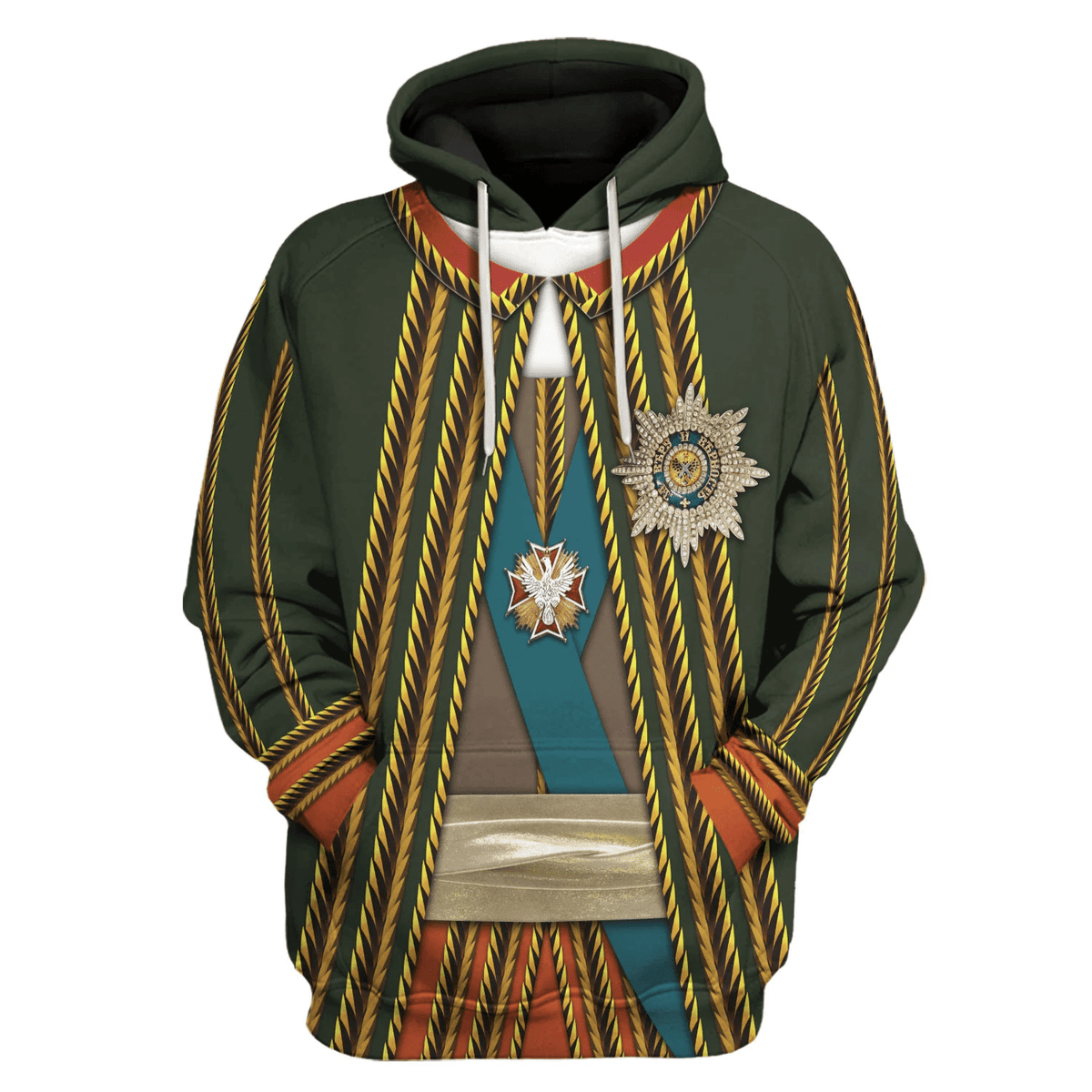 German Army Officer Burkhard Christoph von Munnich Hoodie, Sweatshirt, T-Shirt, Tracksuit Cosplay Costume MNP088CS