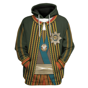 German Army Officer Burkhard Christoph von Munnich Hoodie, Sweatshirt, T-Shirt, Tracksuit Cosplay Costume MNP088CS