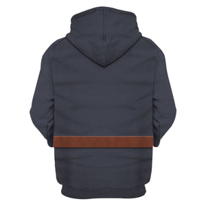 German Air Force Captain Costume Hoodie, Sweatshirt, T-Shirt, Tracksuit for Cosplay MNP031CS