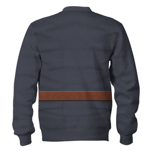 German Air Force Captain Costume Hoodie, Sweatshirt, T-Shirt, Tracksuit for Cosplay MNP031CS