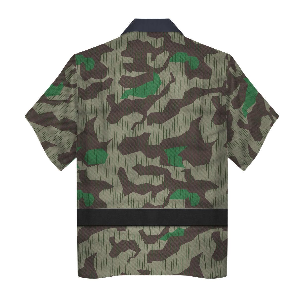 German Parachutist Splinter Pattern Smock, Combat Uniform Hoodie, Sweatshirt, T-Shirt, Tracksuit Costume MNP030CS