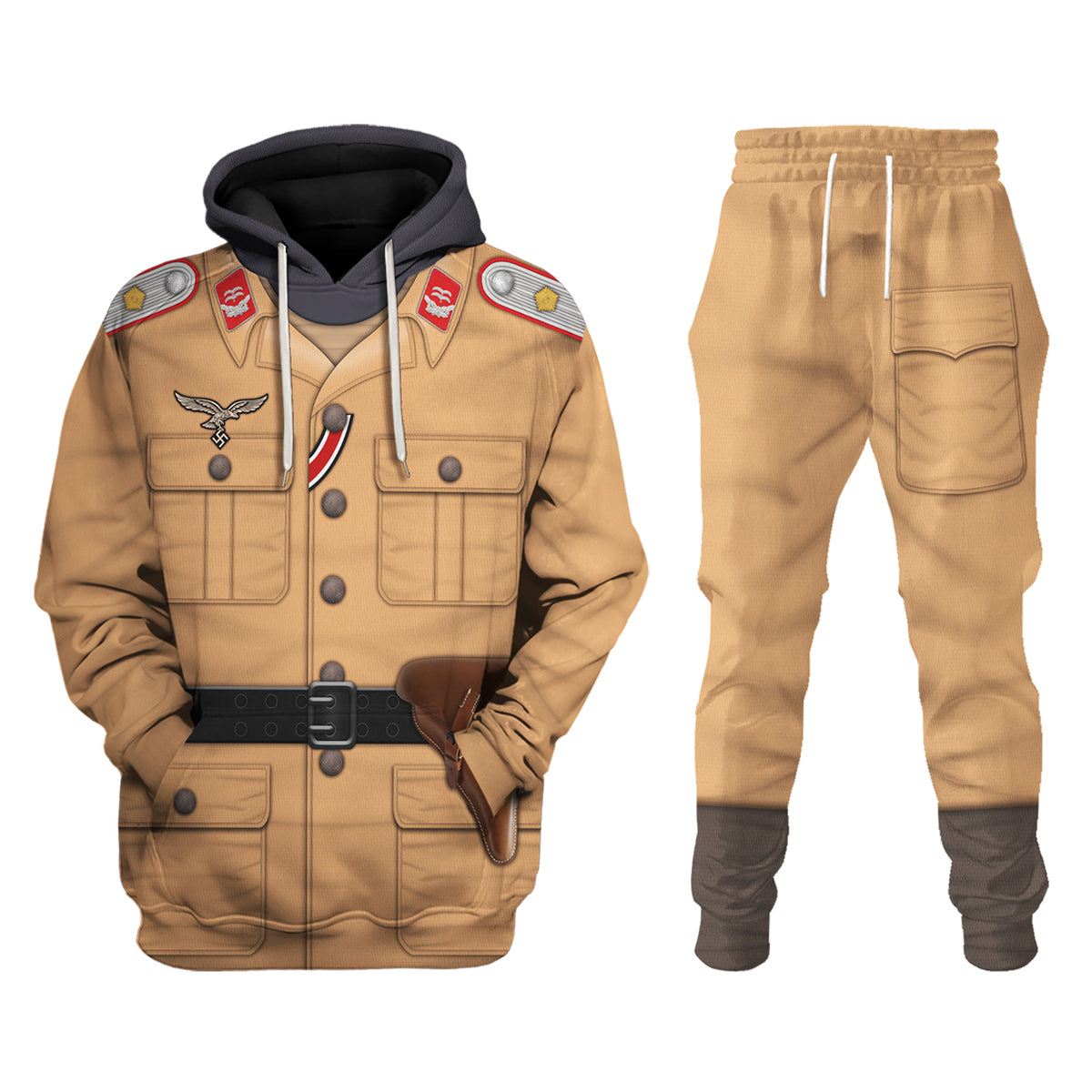 Luftwaffe Tropical Artillery Lieutenant Costume Hoodie, Sweatshirt, T-Shirt, Tracksuit MNP053CS