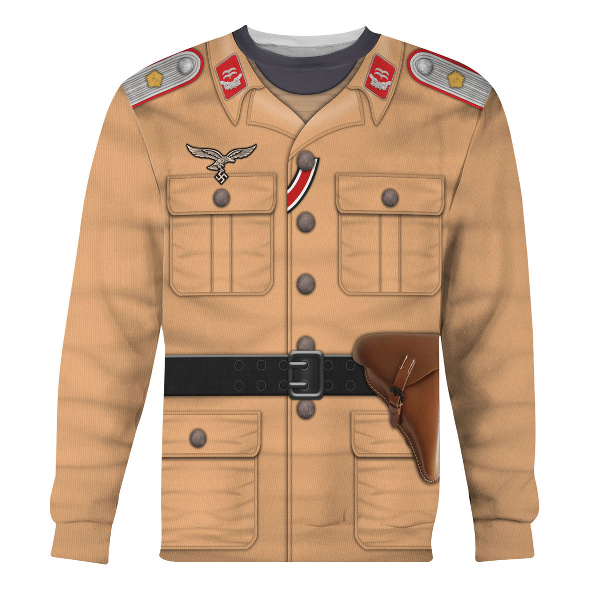 Luftwaffe Tropical Artillery Lieutenant Costume Hoodie, Sweatshirt, T-Shirt, Tracksuit MNP053CS