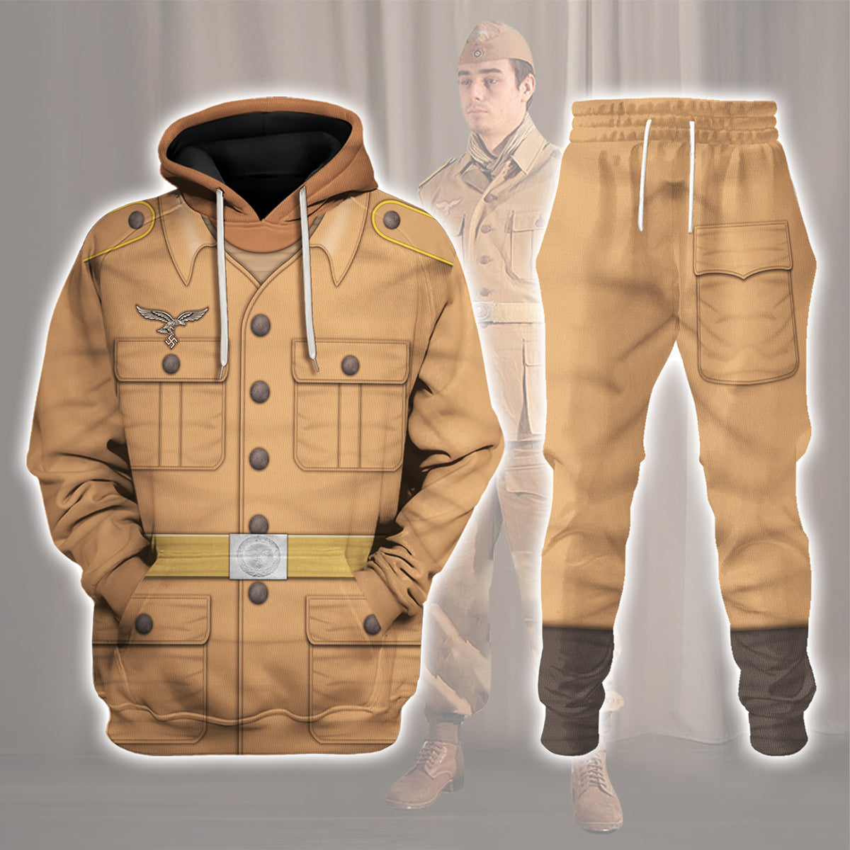 Luftwaffe Tropical Private Uniform Costume Hoodie, Sweatshirt, T-Shirt, Tracksuit MNP072CS