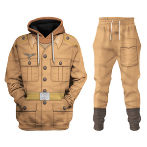 Luftwaffe Tropical Private Uniform Costume Hoodie, Sweatshirt, T-Shirt, Tracksuit MNP072CS