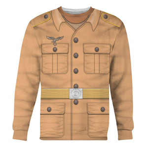 Luftwaffe Tropical Private Uniform Costume Hoodie, Sweatshirt, T-Shirt, Tracksuit MNP072CS