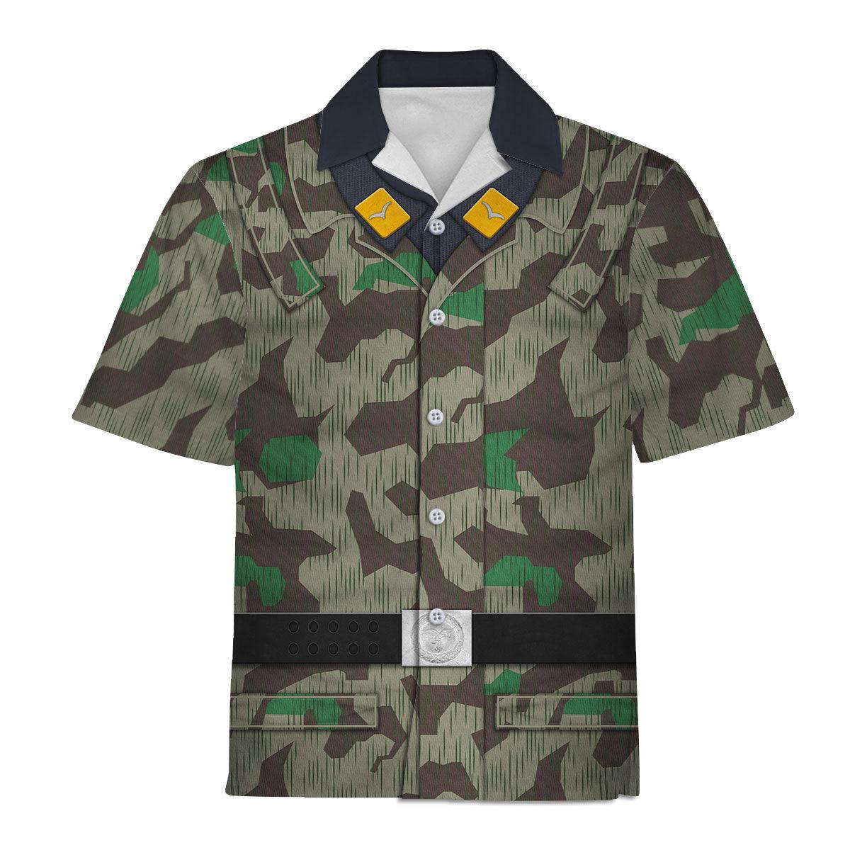 German Parachutist Splinter Pattern Smock, Basic Uniform Hoodie, Sweatshirt, T-Shirt, Tracksuit Costume MNP071CS