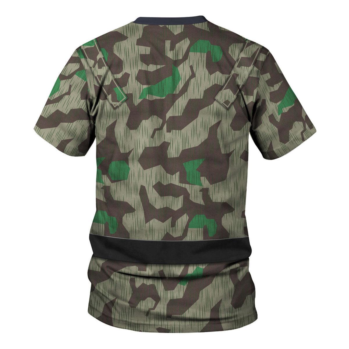 German Parachutist Splinter Pattern Smock, Basic Uniform Hoodie, Sweatshirt, T-Shirt, Tracksuit Costume MNP071CS