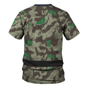 German Parachutist Splinter Pattern Smock, Basic Uniform Hoodie, Sweatshirt, T-Shirt, Tracksuit Costume MNP071CS