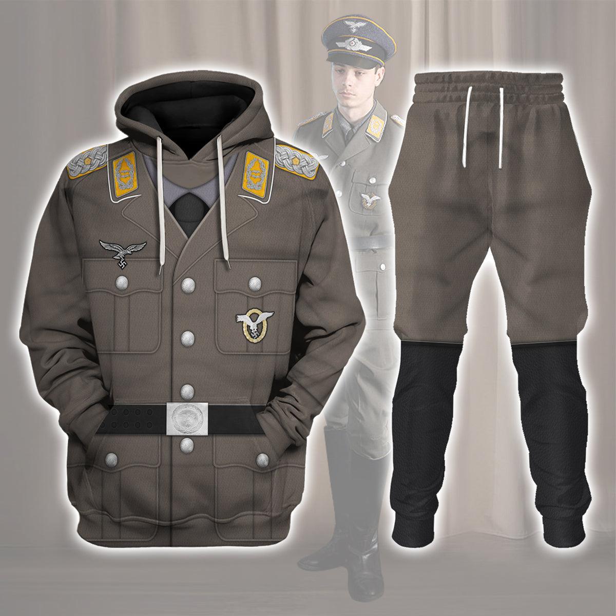 German Air Force Pilot Full Dress Cosplay Hoodie, Sweatshirt, T-Shirt, Tracksuit MNP052CS
