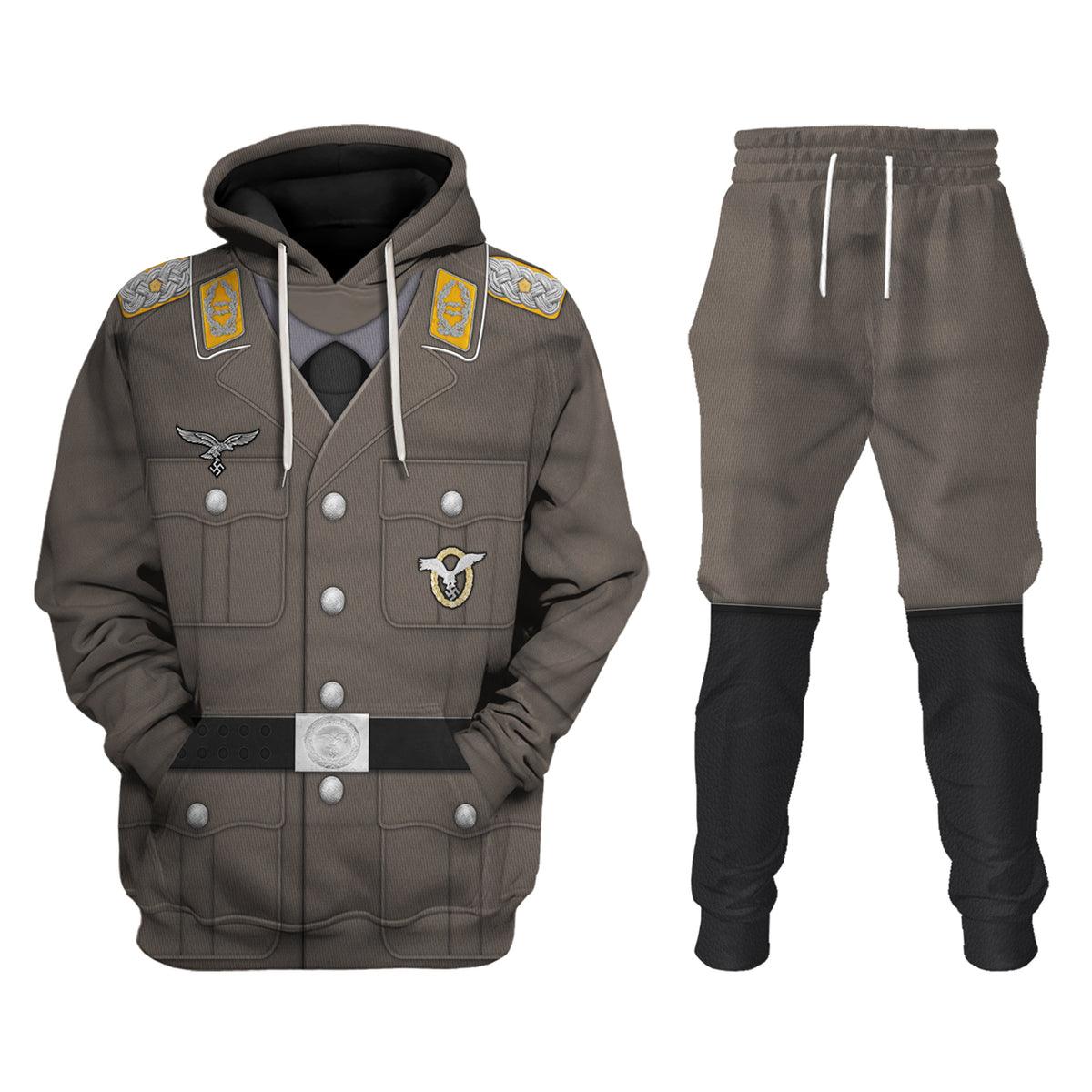 German Air Force Pilot Full Dress Cosplay Hoodie, Sweatshirt, T-Shirt, Tracksuit MNP052CS