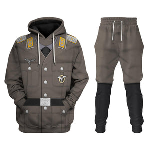 German Air Force Pilot Full Dress Cosplay Hoodie, Sweatshirt, T-Shirt, Tracksuit MNP052CS