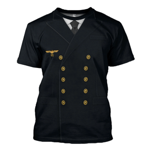 German World War Two Navy Costume Hoodie, Sweatshirt, T-Shirt, Tracksuit for Cosplay MNP070CS