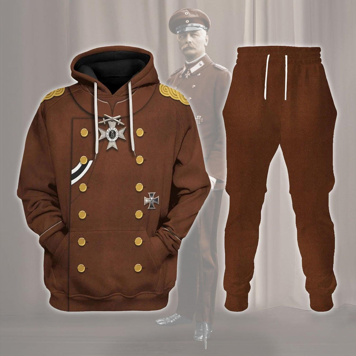 Erich von Falkenhayn Cosplay Hoodie, Sweatshirt, T-Shirt, Tracksuit Costume Set MNP087CS