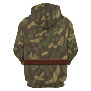 German, Italian Camouflage Military Costume, Historical M40 Cosplay Uniform MNP042CS