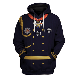 General Gerhard von Scharnhorst Cosplay Costume Hoodie, Sweatshirt, T-Shirt, Tracksuit MNP086CS