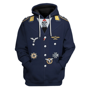 World War Two Erich Alfred Hartmann Cosplay Hoodie, Sweatshirt, T-Shirt Tracksuit MNP024CS
