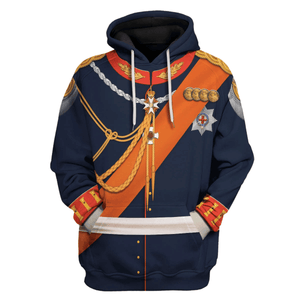 Wilhelm German Emperor Costume Hoodie, Sweatshirt, T-Shirt, Tracksuit for Cosplay MNP085CS
