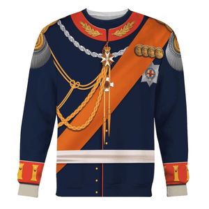 Wilhelm German Emperor Costume Hoodie, Sweatshirt, T-Shirt, Tracksuit for Cosplay MNP085CS
