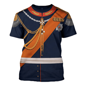 Wilhelm German Emperor Costume Hoodie, Sweatshirt, T-Shirt, Tracksuit for Cosplay MNP085CS