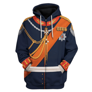 Wilhelm German Emperor Costume Hoodie, Sweatshirt, T-Shirt, Tracksuit for Cosplay MNP085CS