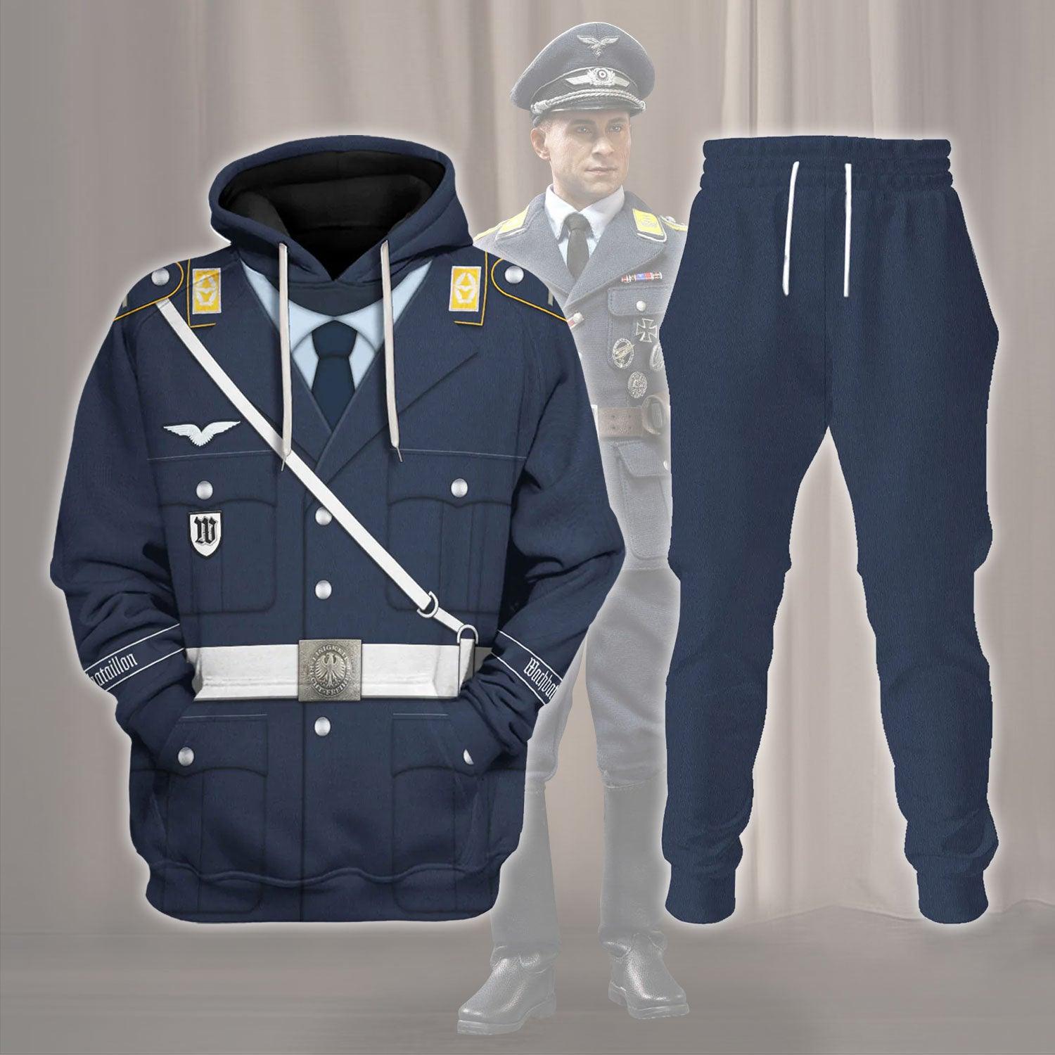 West German Luftwaffe Wachbataillon Soldier Costume Hoodie, Sweatshirt, T-Shirt, Tracksuit MNP040CS