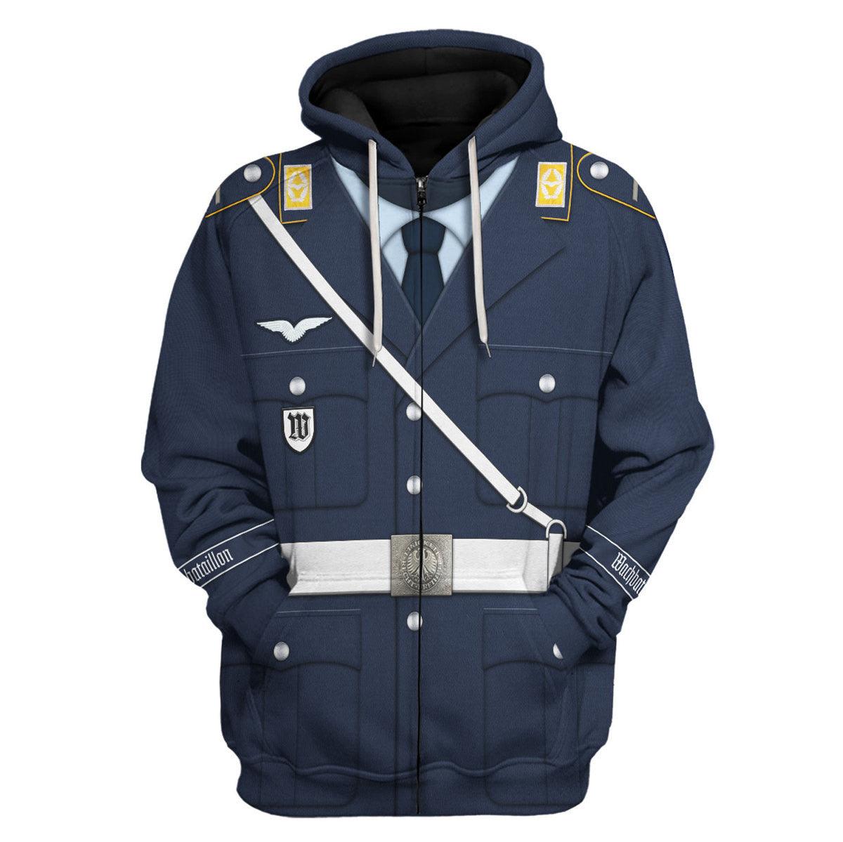 West German Luftwaffe Wachbataillon Soldier Costume Hoodie, Sweatshirt, T-Shirt, Tracksuit MNP040CS