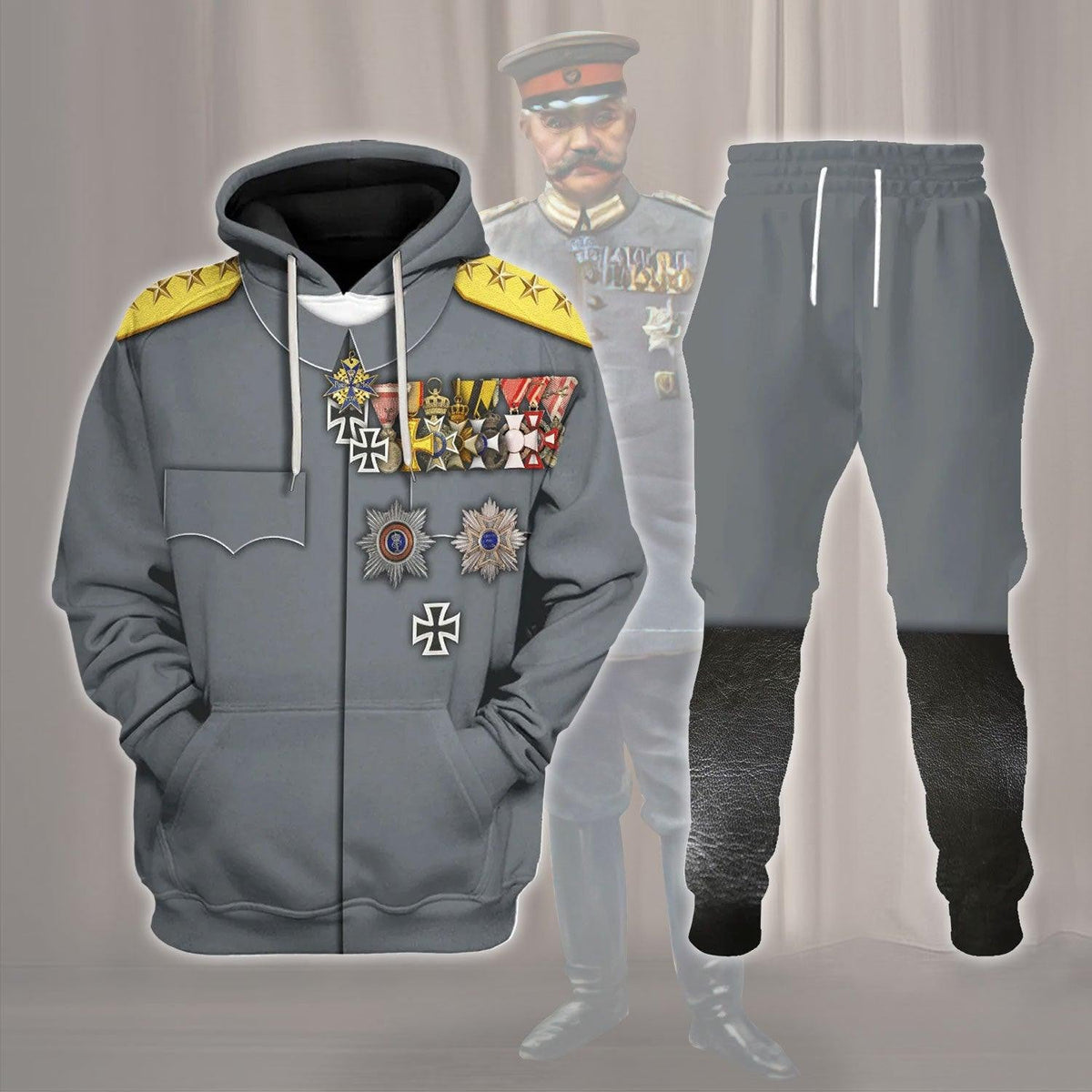 Erich Ludendorff German General Costume Hoodie, Sweatshirt, T-Shirt, Tracksuit for Cosplay MNP039CS