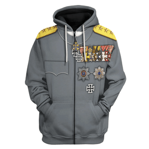 Erich Ludendorff German General Costume Hoodie, Sweatshirt, T-Shirt, Tracksuit for Cosplay MNP039CS