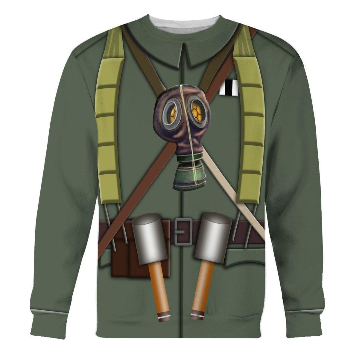 World War One German Stormtrooper Infantryman Cosplay Hoodie, Sweatshirt, T-Shirt, Tracksuit MNP046CS
