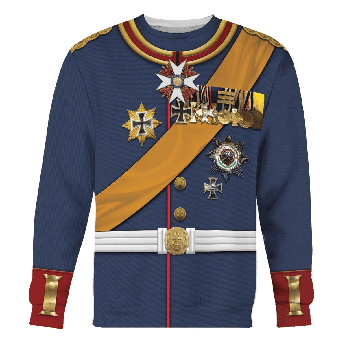 General Paul Von Hindenburg Costume Hoodie, Sweatshirt, T-Shirt, Tracksuit for Cosplay MNP063CS