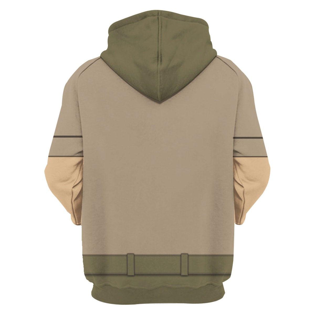 Afrikakorps Officer Costume Hoodie, Sweatshirt, T-Shirt, Tracksuit for Cosplay MNP062CS
