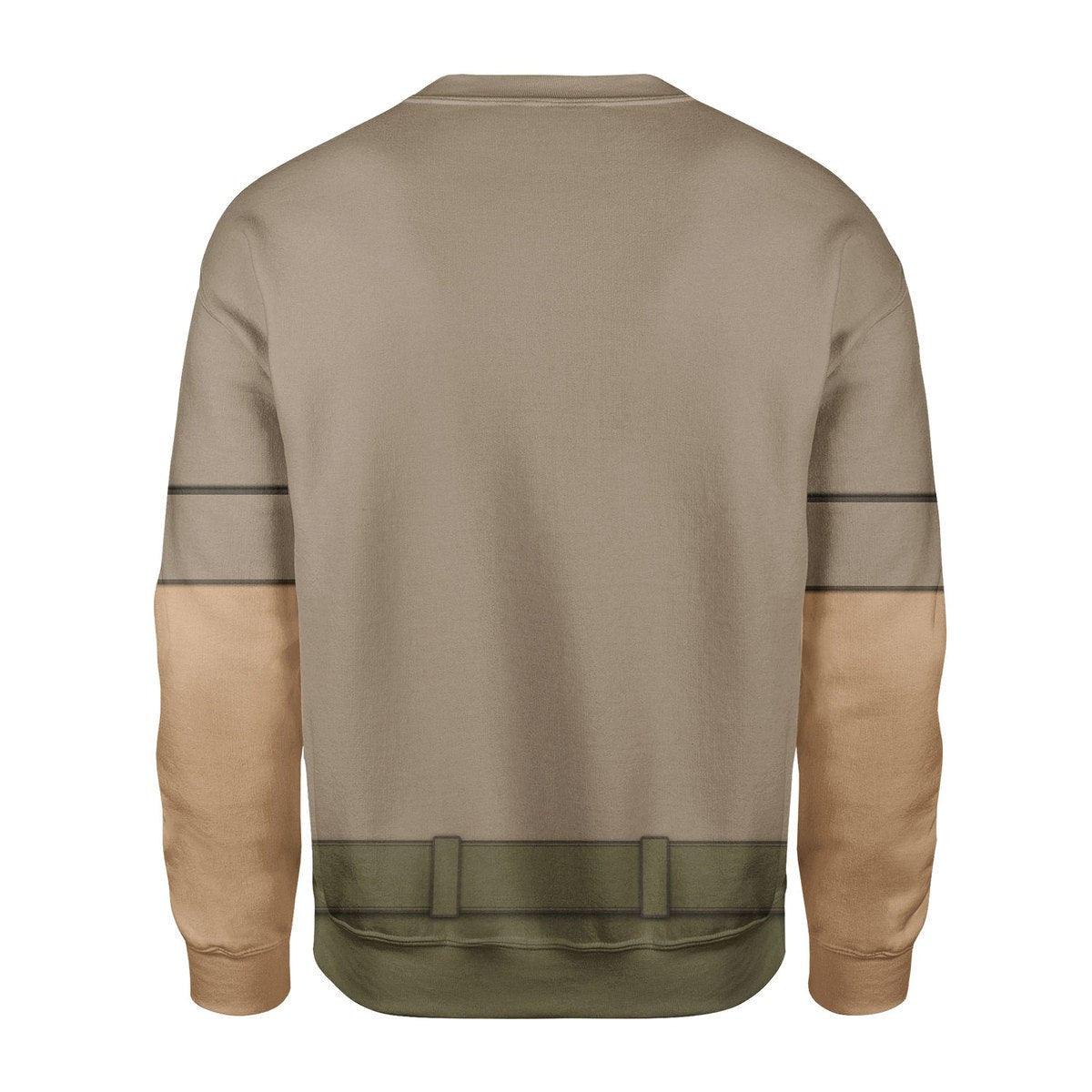 Afrikakorps Officer Costume Hoodie, Sweatshirt, T-Shirt, Tracksuit for Cosplay MNP062CS