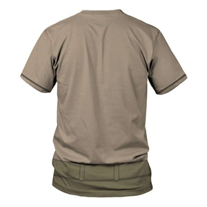 Afrikakorps Officer Costume Hoodie, Sweatshirt, T-Shirt, Tracksuit for Cosplay MNP062CS