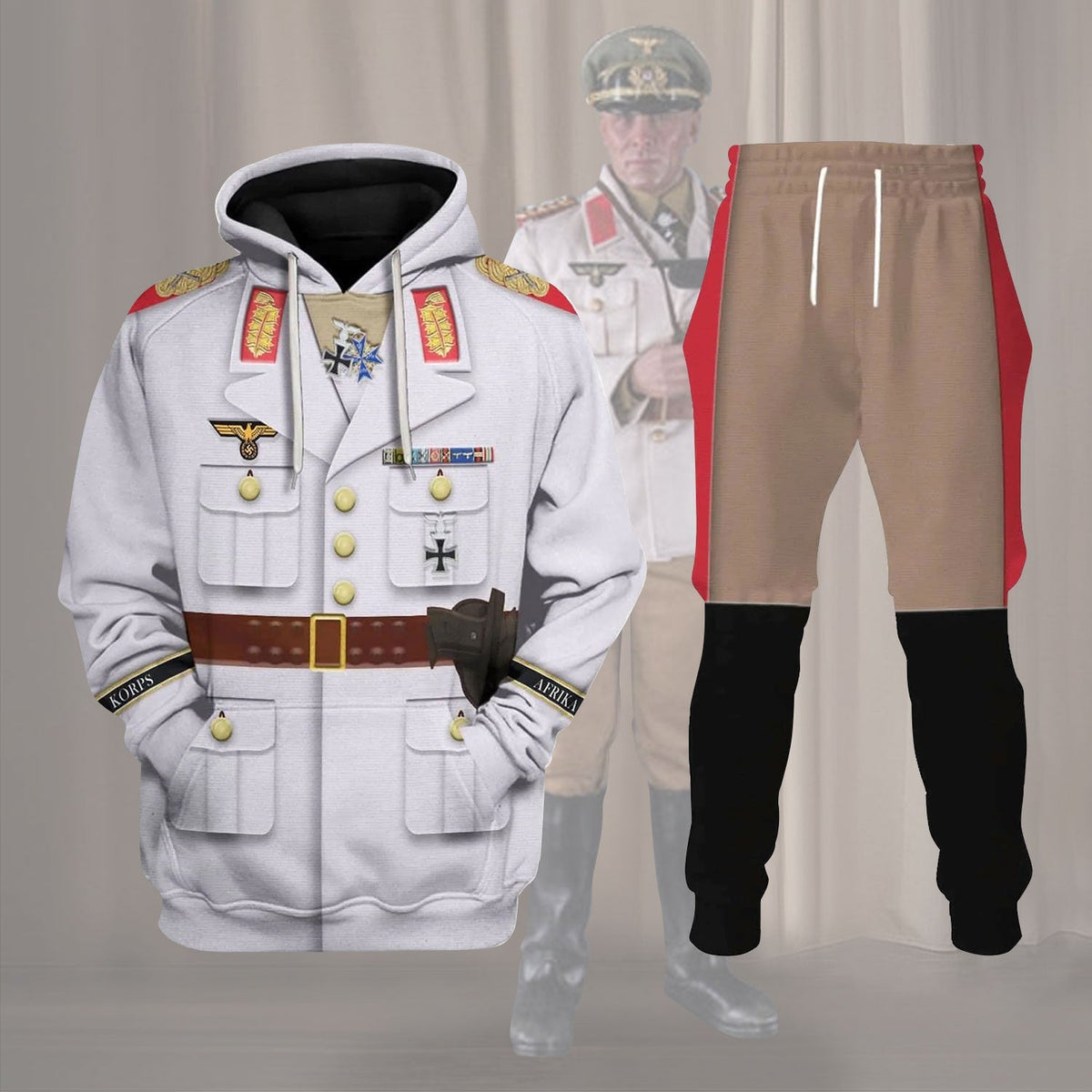 Erwin Rommel World War Two German Soldier Cosplay Hoodie, Sweatshirt, T-Shirt, Tracksuit MNP006CS