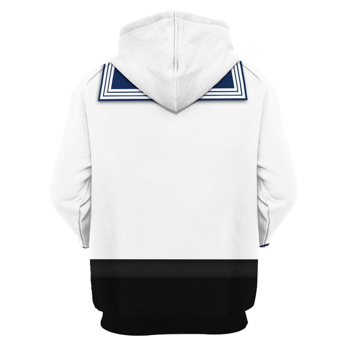 Wachbataillon Navy Uniform Costume Hoodie, Sweatshirt, T-Shirt, Tracksuit for Cosplay MNP029CS