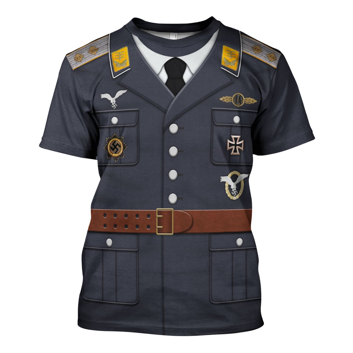 German Air Force Captain Service Uniform Hoodie, Sweatshirt, T-Shirt, World War Two Costume MNP012CS