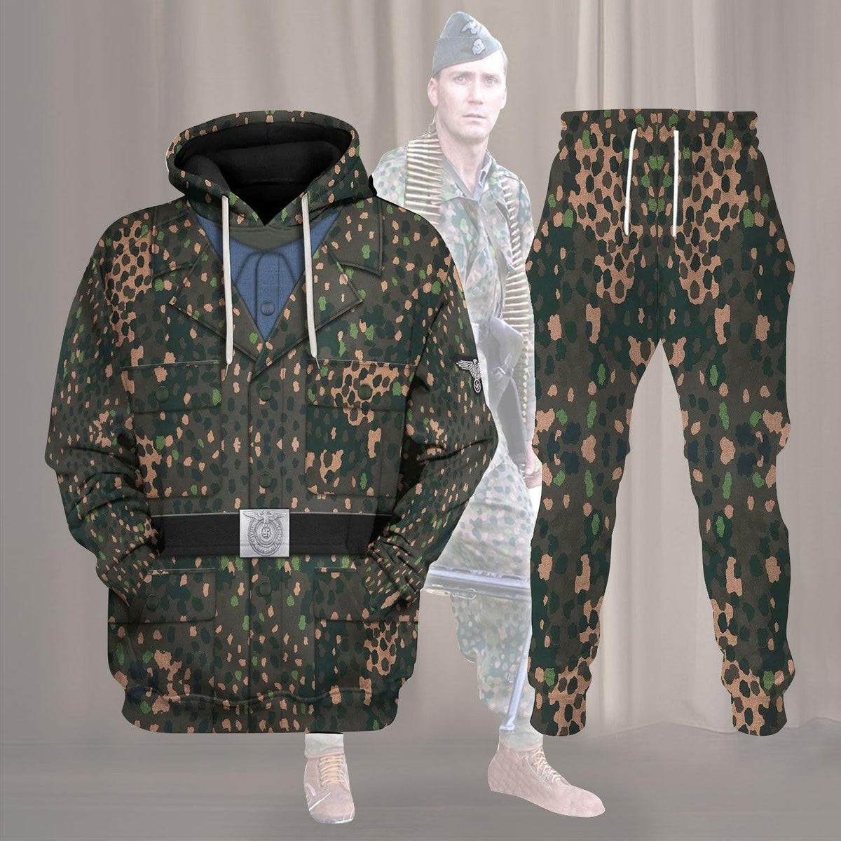 Herringbone Twill Pea Dot Pattern Costume Hoodie, Sweatshirt, T-Shirt, Tracksuit MNP023CS