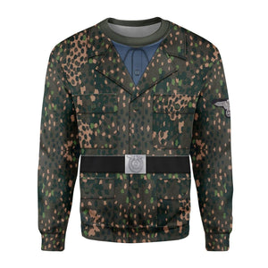 Herringbone Twill Pea Dot Pattern Costume Hoodie, Sweatshirt, T-Shirt, Tracksuit MNP023CS