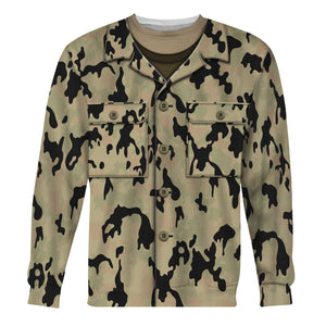 German Leibermuster Faded Version Two Camo Hoodie, Sweatshirt, T-Shirt for Cosplay Costume MNP028CS