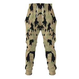 German Leibermuster Faded Version Two Camo Hoodie, Sweatshirt, T-Shirt for Cosplay Costume MNP028CS