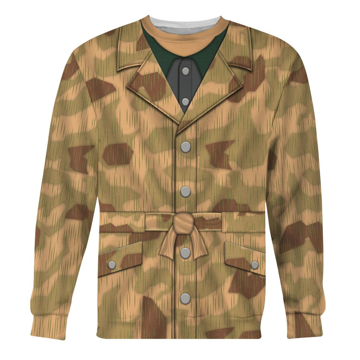 Sumpftarnmuster Swamp Pattern German World War Camouflage Hoodie, Sweatshirt, T-Shirt, Tracksuit for Cosplay Costume MNP038CS
