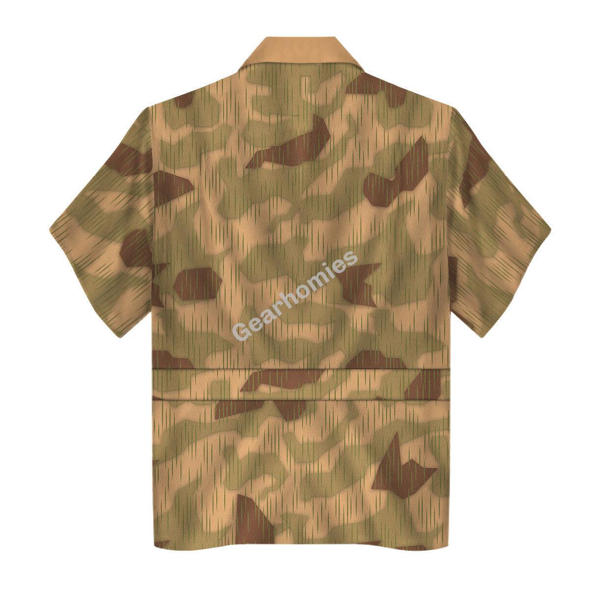 Sumpftarnmuster Swamp Pattern German World War Camouflage Hoodie, Sweatshirt, T-Shirt, Tracksuit for Cosplay Costume MNP038CS