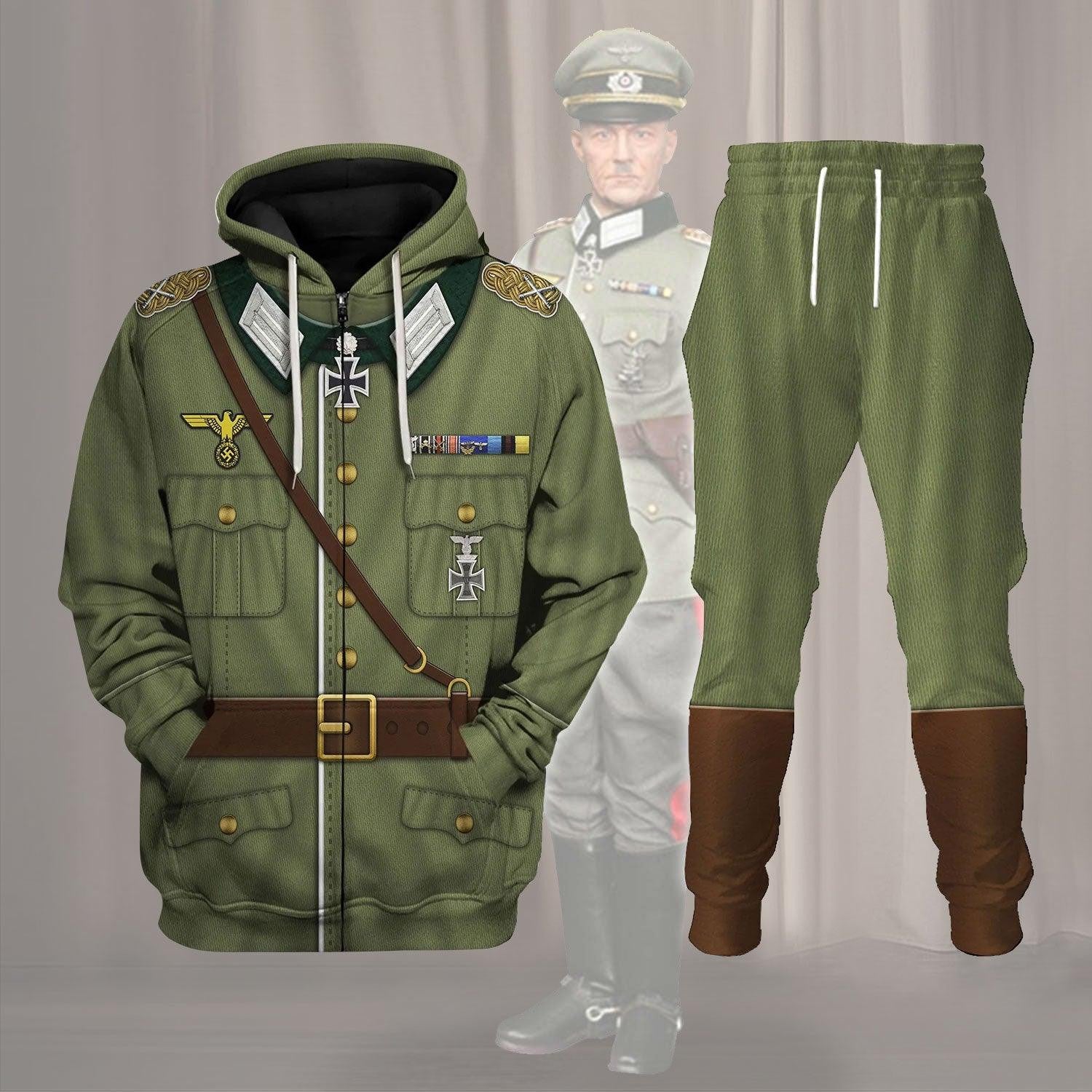 Gerd Von Rundstedt German Military Officer Costume Hoodie, Sweatshirt, T-Shirt Tracksuit MNP016CS