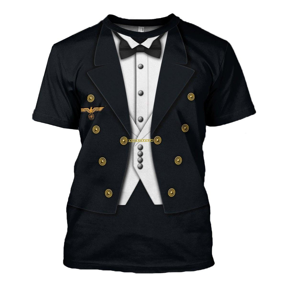 German Kriegsmarine Officer Costume Hoodie, Sweatshirt, T-Shirt, Tracksuit for Cosplay MNP078CS