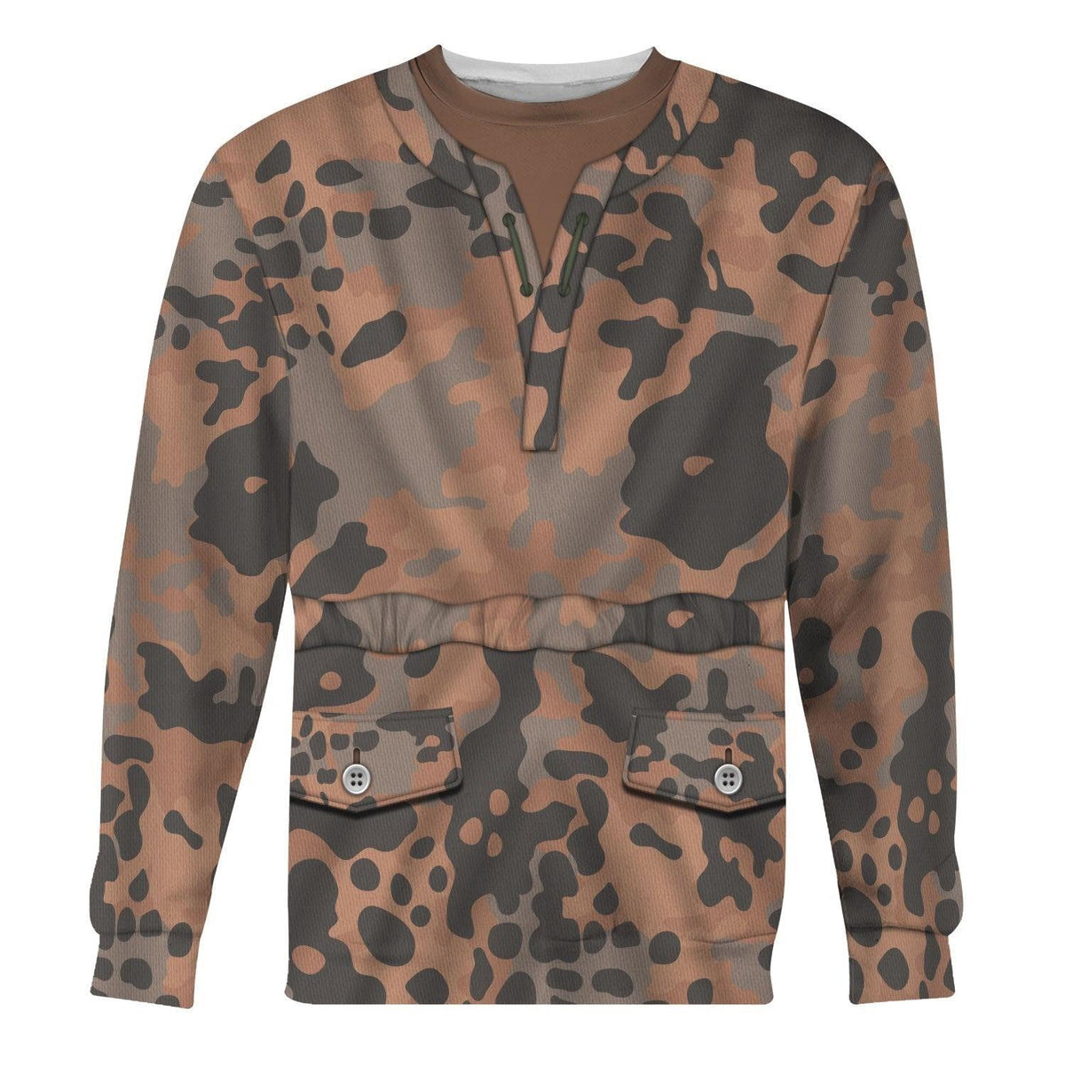 Eichenlaub Pattern World War Costume Hoodie, Sweatshirt, T-Shirt, Tracksuit for Cosplay MNP060CS